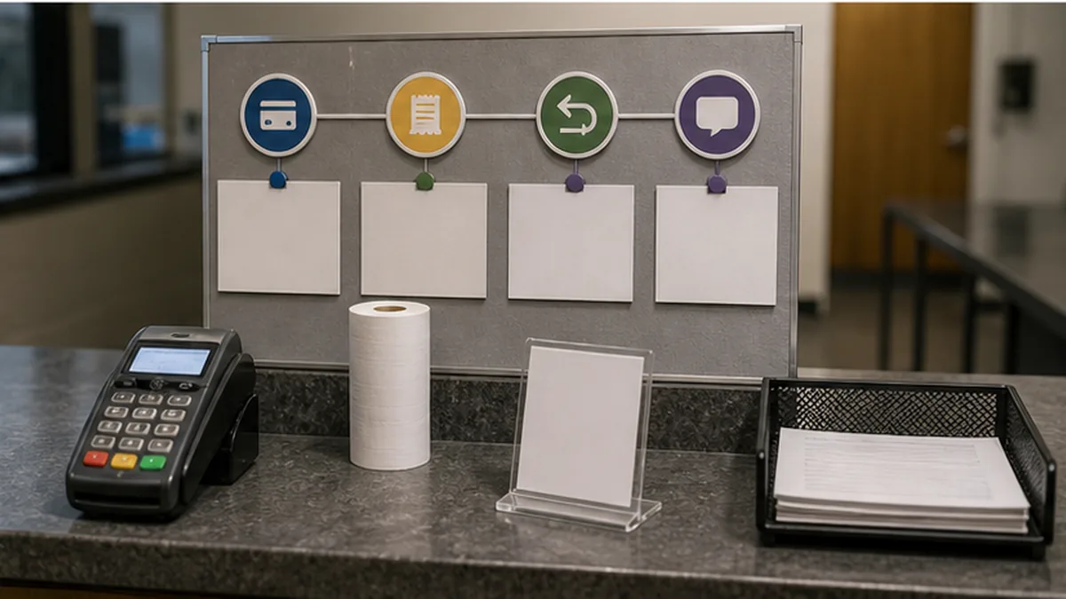 Chargeback or Demand Letter: Which Comes First? evidence photo showing transaction path with receipt, card, and refund markers