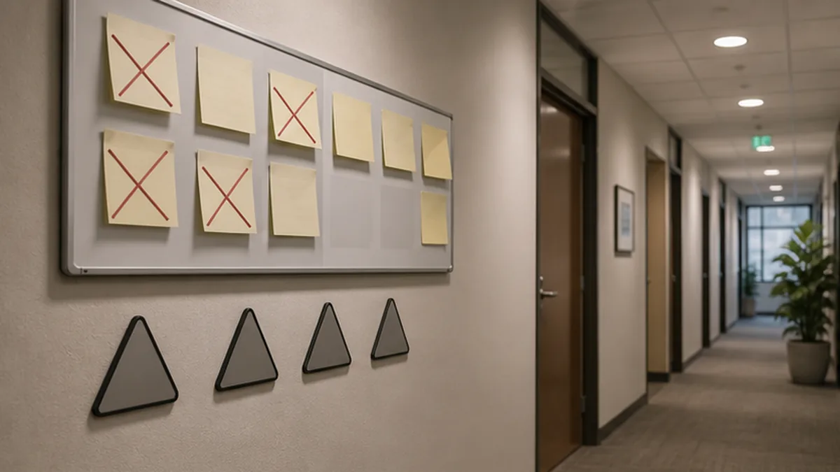 Demand Letter Mistakes That Weaken a Claim photo showing warning route with crossed-out threat symbols and missing-date gaps