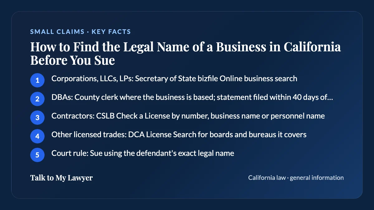 Key facts card: Contractors; Other licensed trades; Court rule