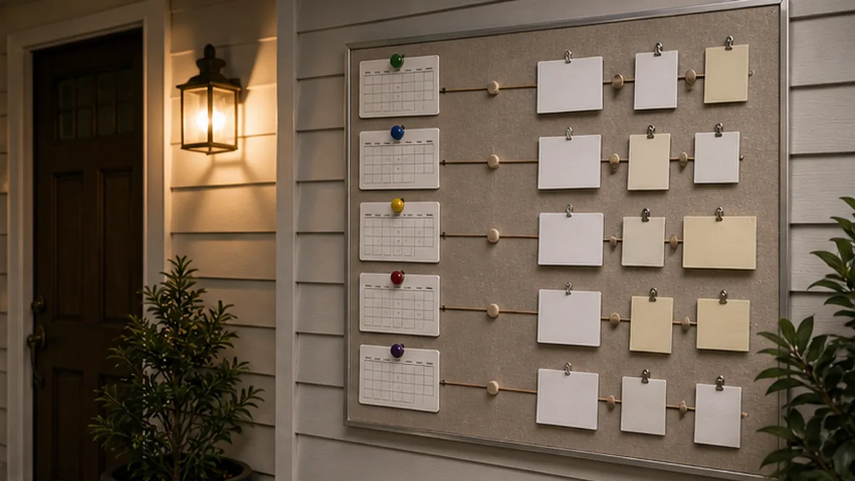 Harassment Cease and Desist Letter Guide evidence photo showing incident log wall with separate date markers