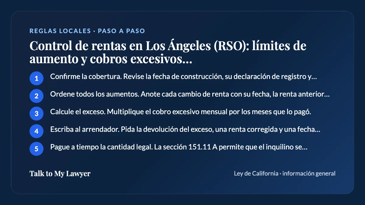Tarjeta paso a paso: 5 pasos, empezando por "Confirme la cobertura. Revise la fecha de construcción, su declaración de registro y el…"