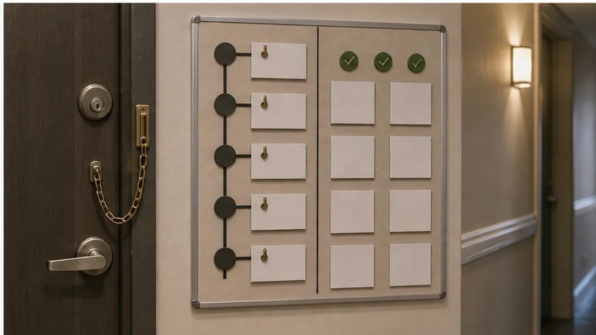 Tenant Privacy and Illegal Entry Demand Letter evidence photo showing entry record markers beside lawful-access time slots