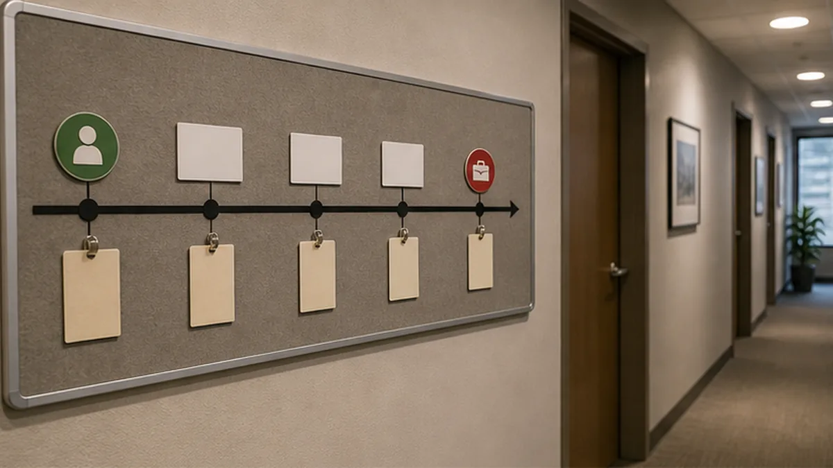 Workplace Retaliation Letter in California evidence photo showing timeline linking complaint marker to job-action marker